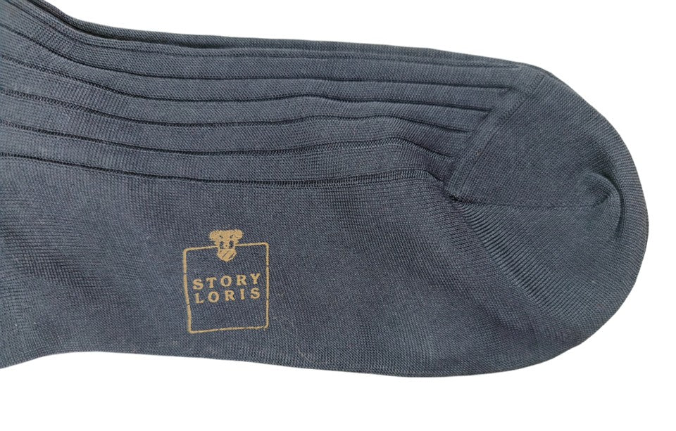 Story Loris Cotton Black Over The Calf Socks