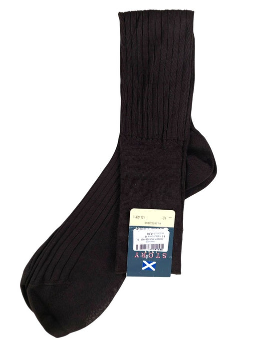 Story Loris Cotton Brown Over The Calf Socks