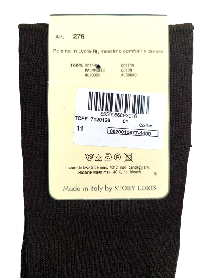 Story Loris Cotton Brown Over The Calf Socks