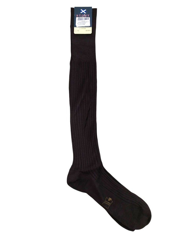Story Loris Cotton Brown Over The Calf Socks