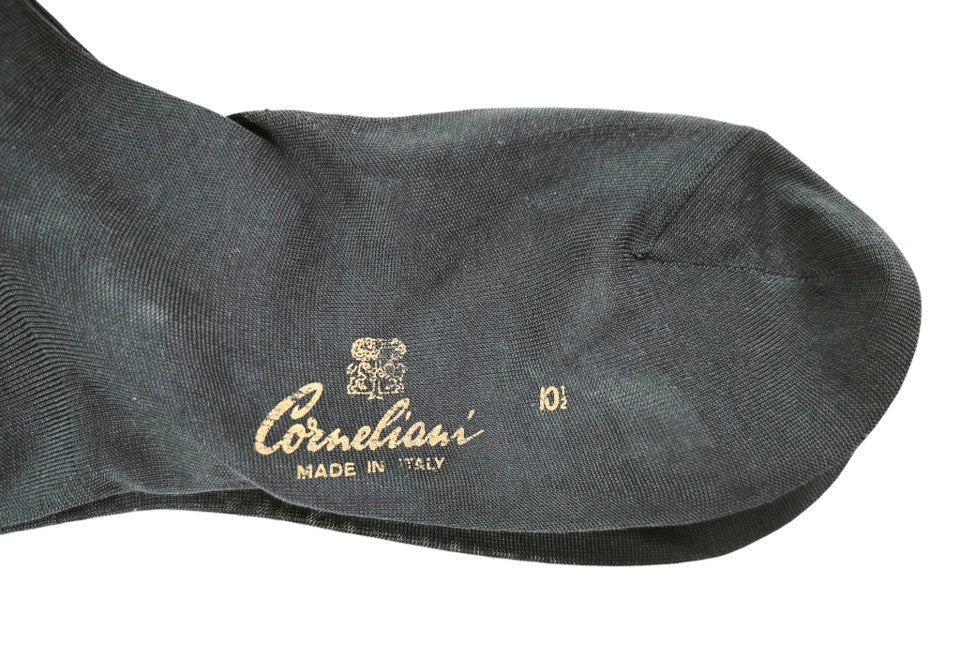 Corneliani Cotton Grey Over The Calf Socks
