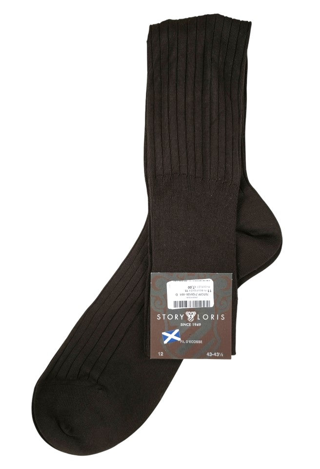 Story Loris Cotton Brown Over The Calf Socks
