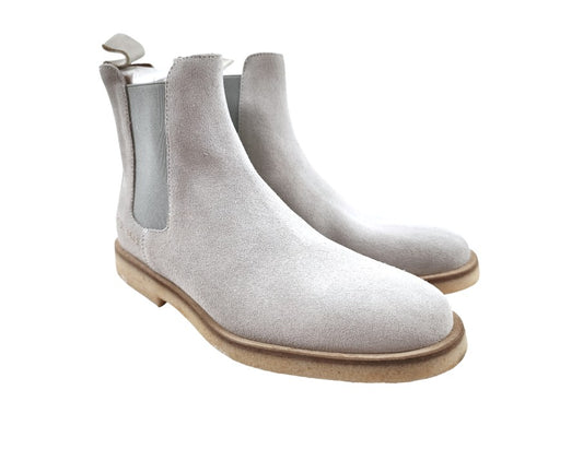 Woman by Common Projects Suede Grey Chelsea Boot