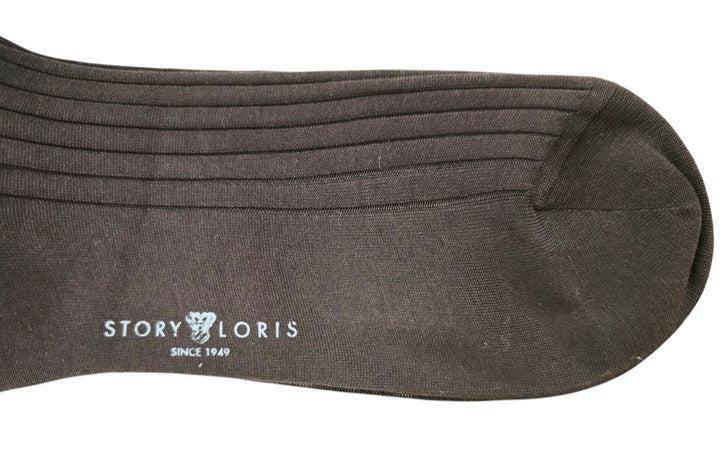 Story Loris Cotton Brown Over The Calf Socks