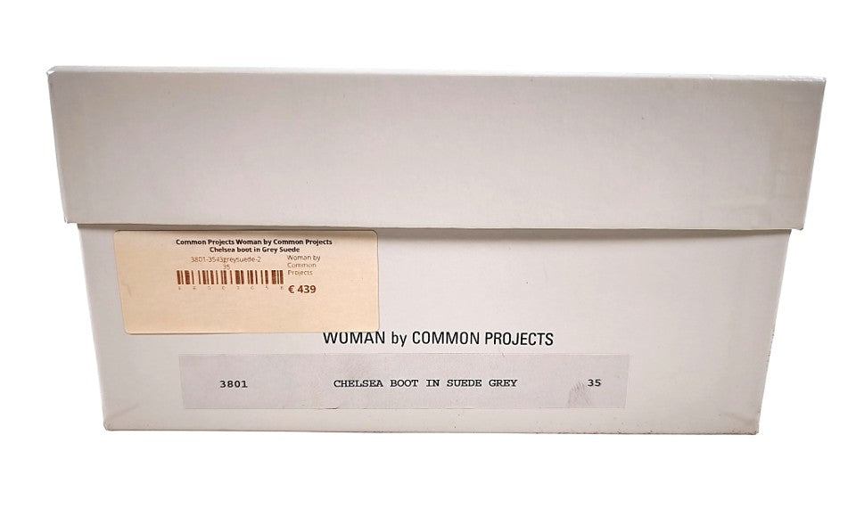 Woman by Common Projects Suede Grey Chelsea Boot