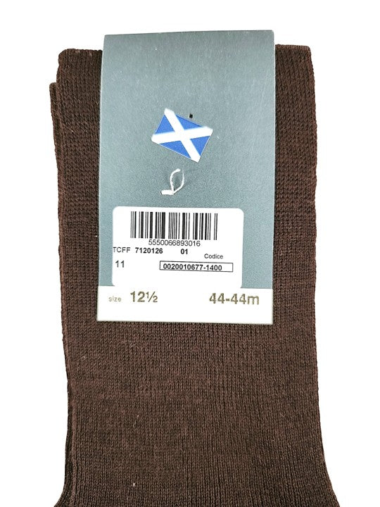Story Loris Merino Wool Brown Over The Calf Socks