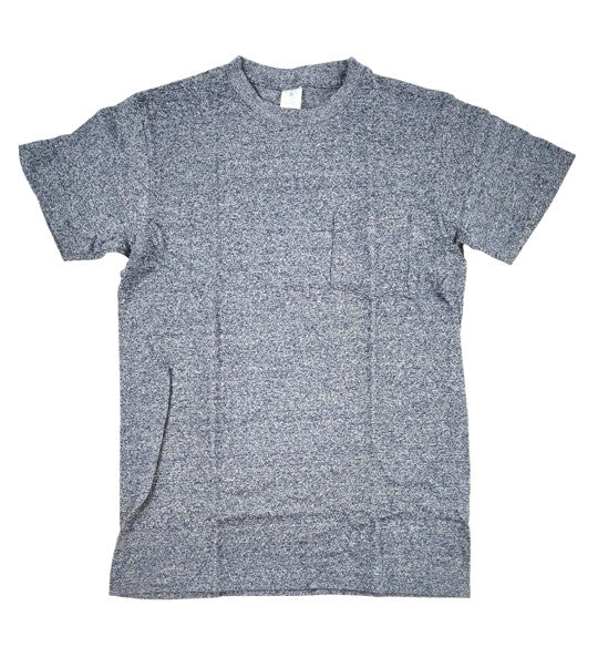 Velva Sheen Heathered Navy Round Neck T-Shirt