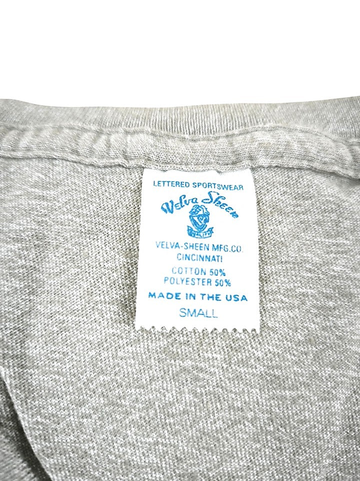 Velva Sheen Heathered Grey V Neck T-Shirt