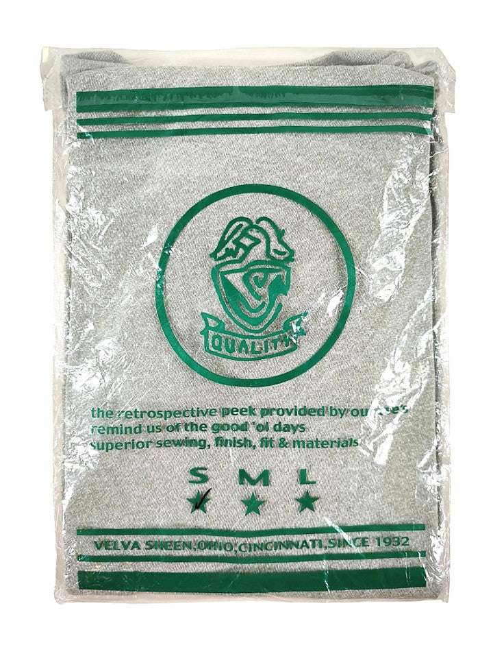 Velva Sheen Heathered Grey V Neck T-Shirt