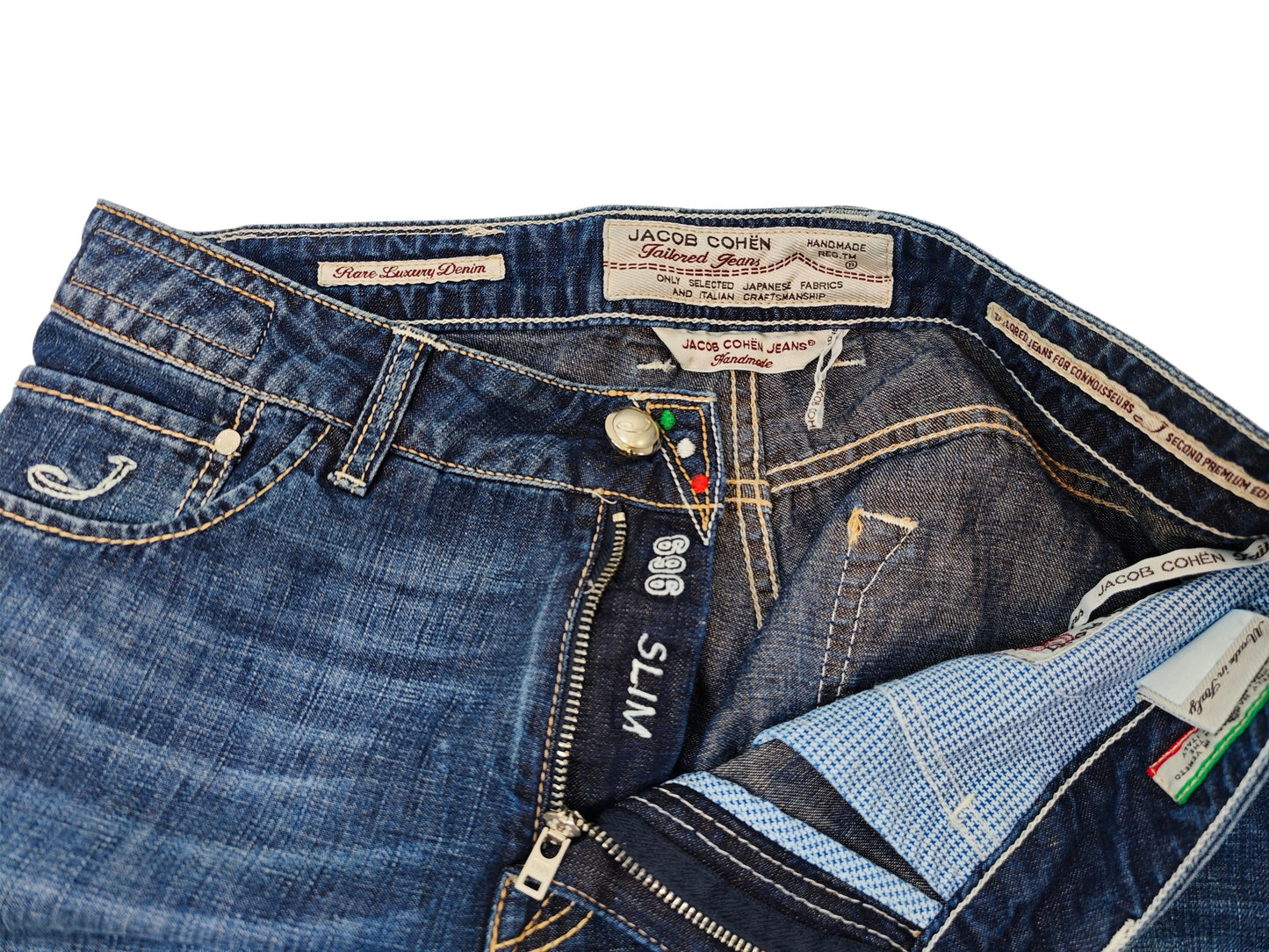 Jacob Cohen 696 Slim Jeans Size 33 fits as 31 or 32
