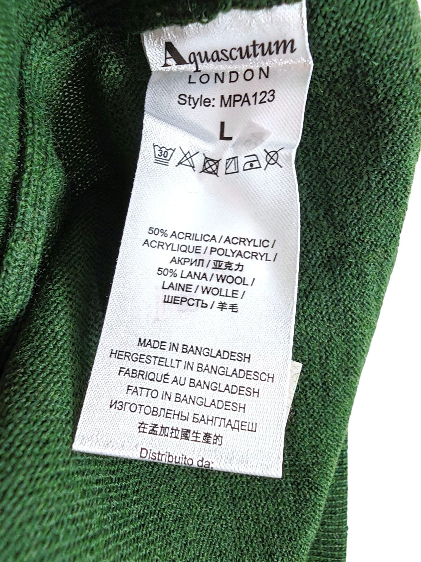 Aquascutum Wool Blend Round Neck Sweater