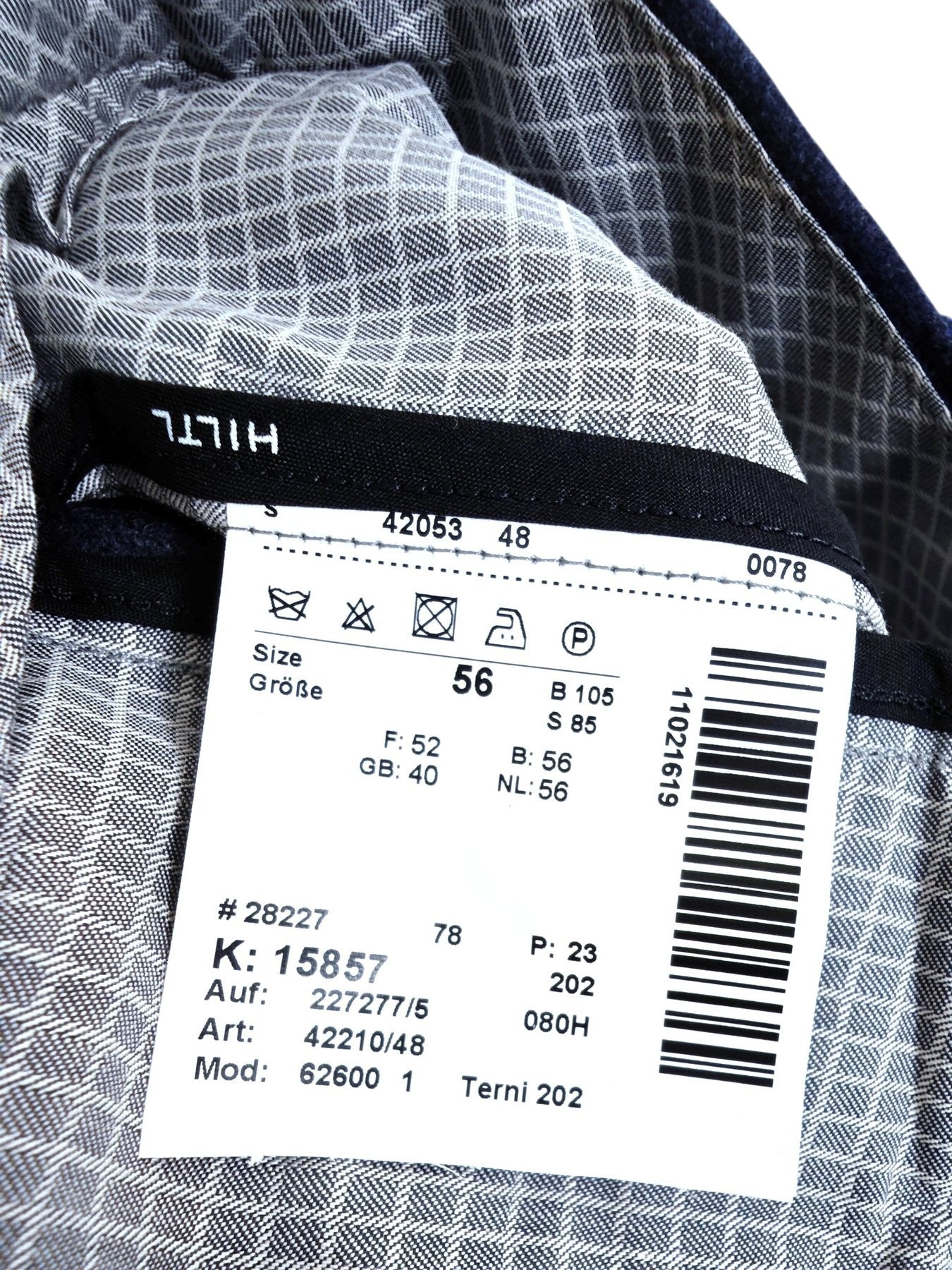 Hiltl Wool by Vitale Barberis Canonico Pants