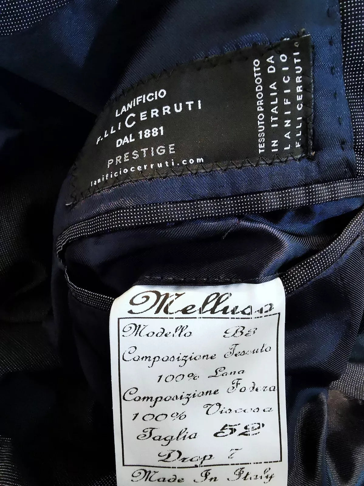 Sartoria Napoletana Luigi Melluso suit