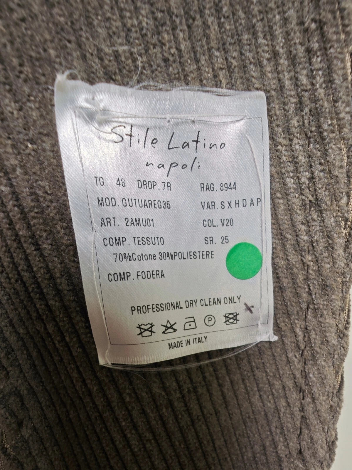 Stile Latino (Attolini) Corduroy Blazer