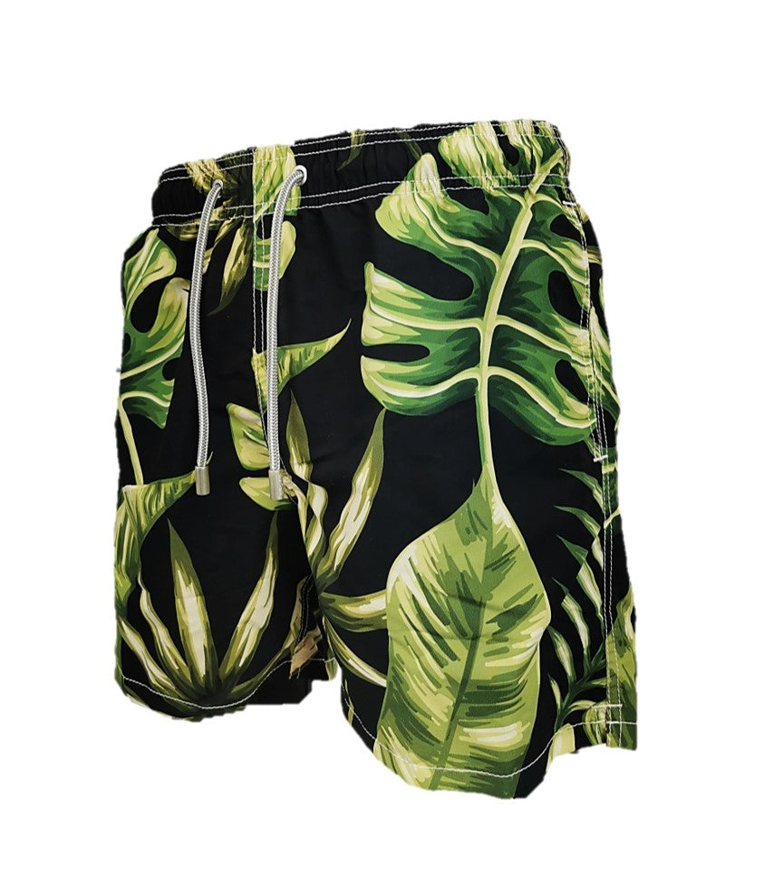 MC2 Saint Barth swim shorts leafes