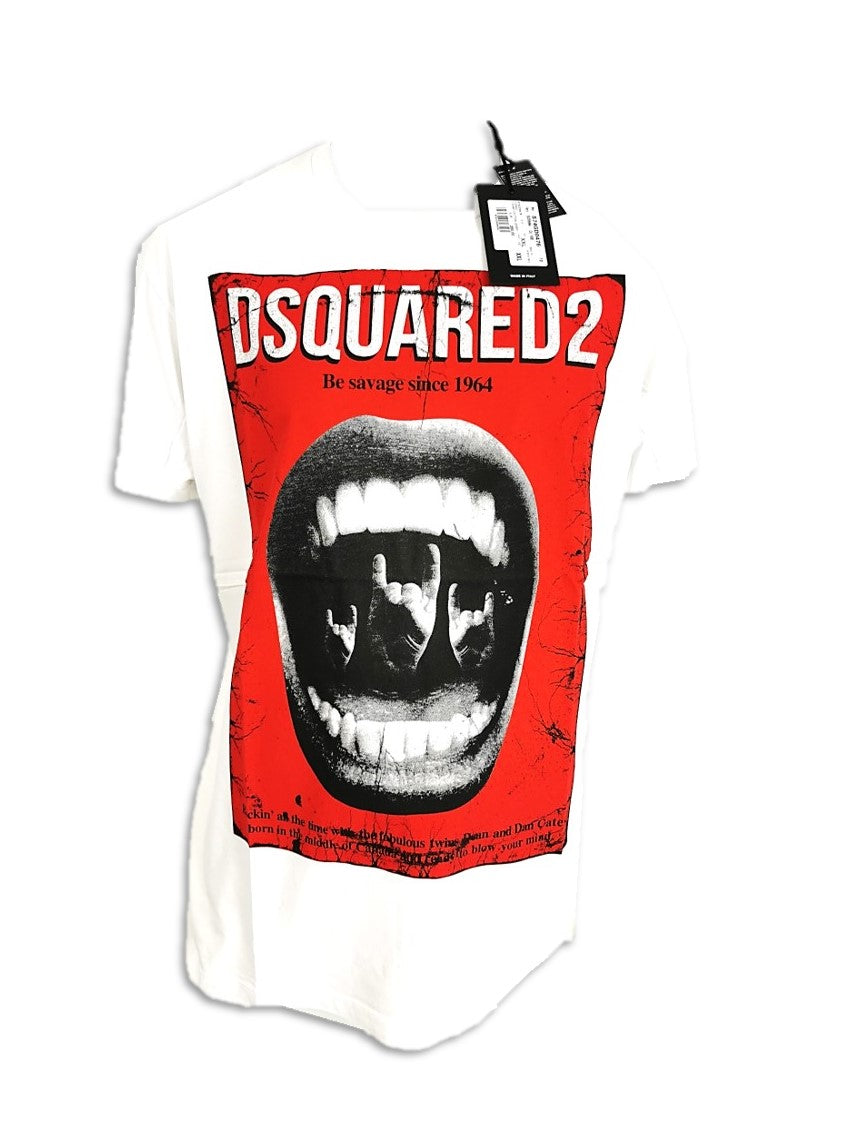 Dsquared 2 tshirt Savage white